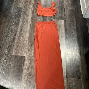 Two Piece Maxi Skirt set